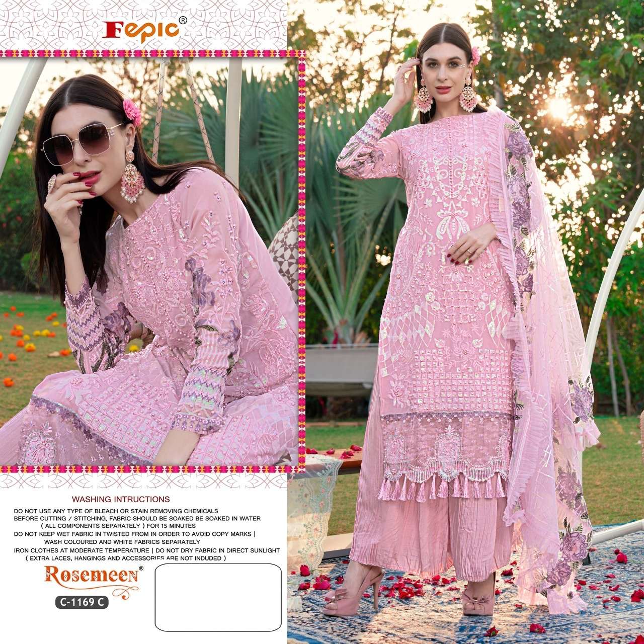 Fepic Rosemeen C 1169 Colors Pakistani Suit view 3