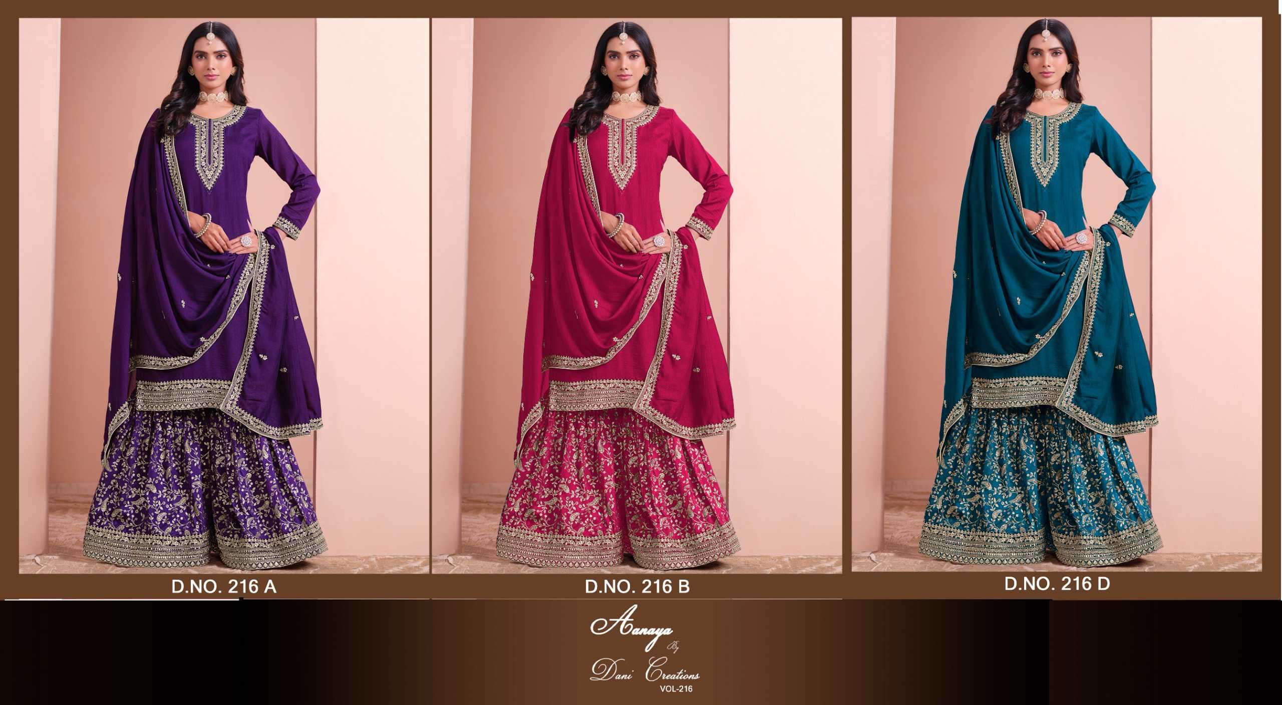 Aanaya Vol 216 Art Silk Wedding Salwar Suit view 7