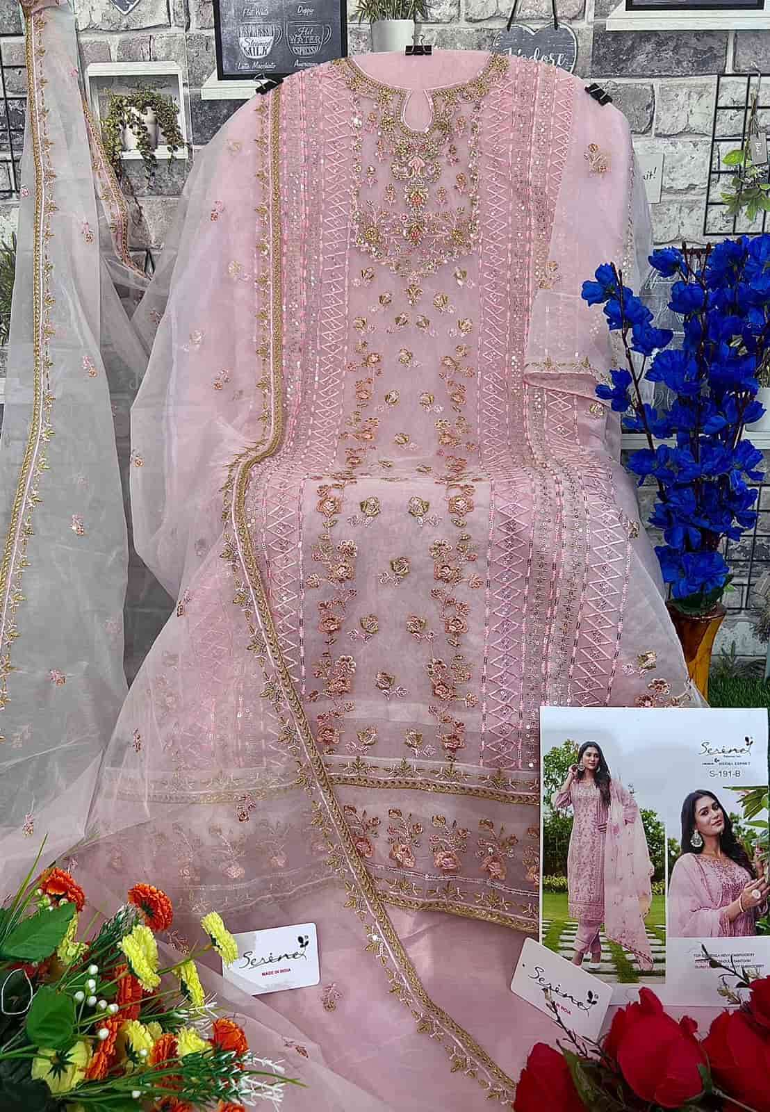 Serine S 191 Colors Festive Wear Style Pakistani New Designs Suit Wholesalers view 6