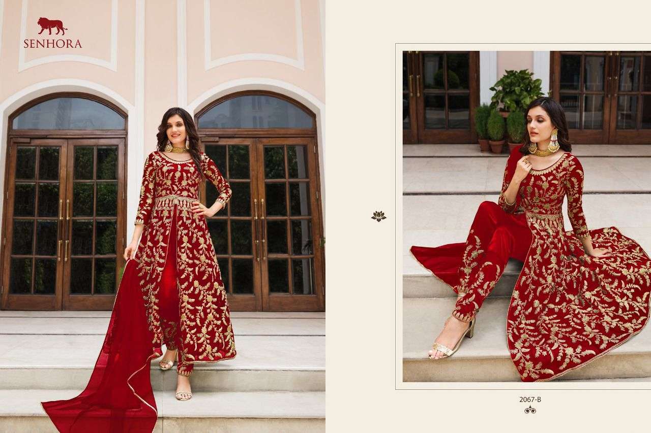 Senhora Sharmin 2067 Colors Party Wear Designer Anarkali Dress Catalog Exporter view 3