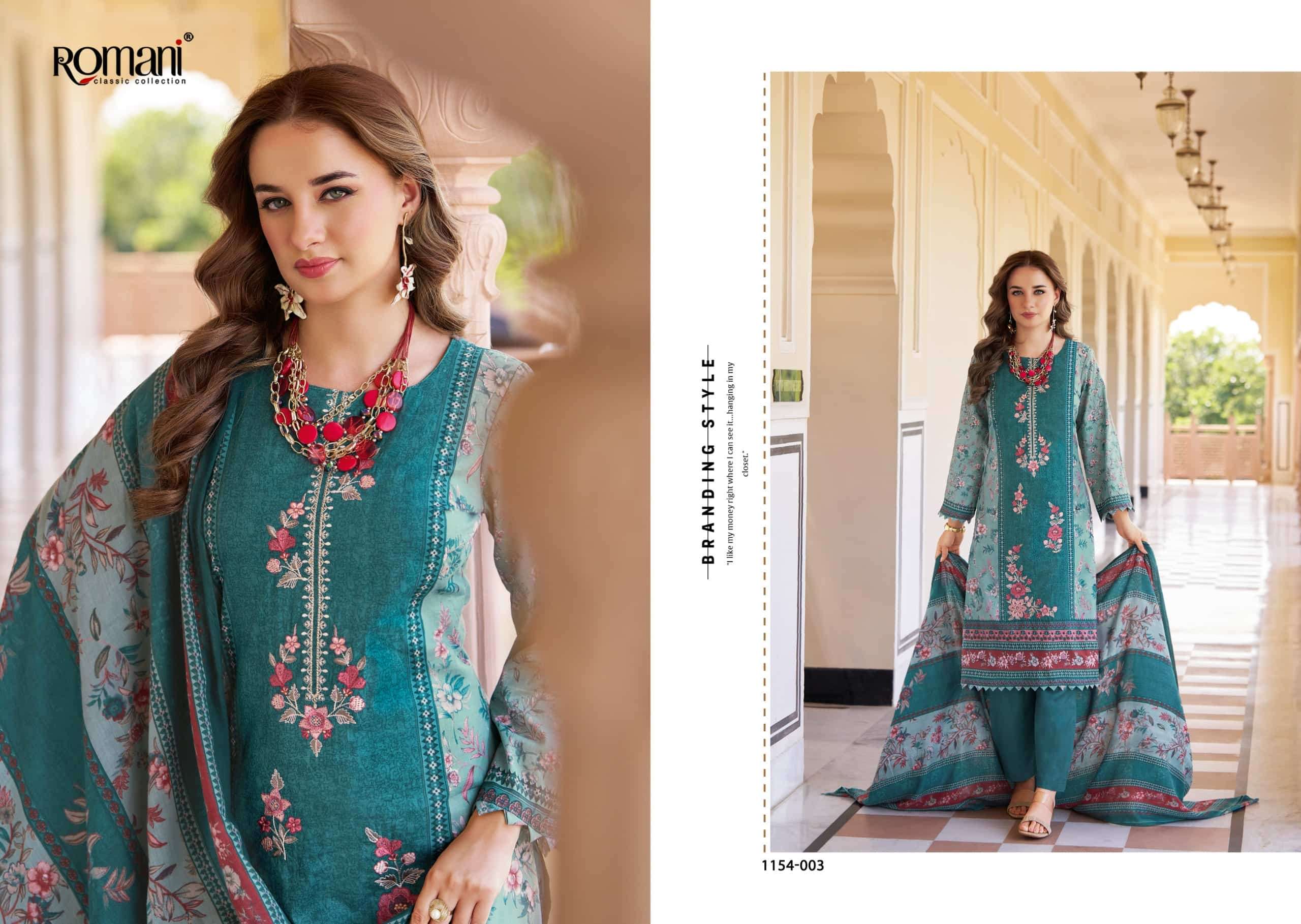 Romani Aarzu Vol 34 Unstitch Cotton Ladies Suit view 12