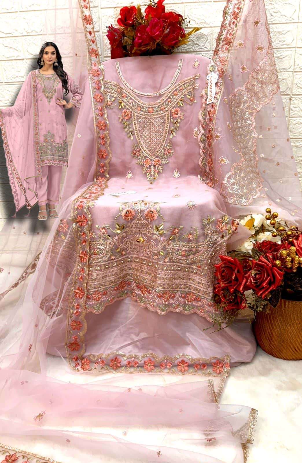 Fepic C 1696 Colors Festive Wear Style Latest Heavy Designer Pakistani Suit Wholesalers view 9