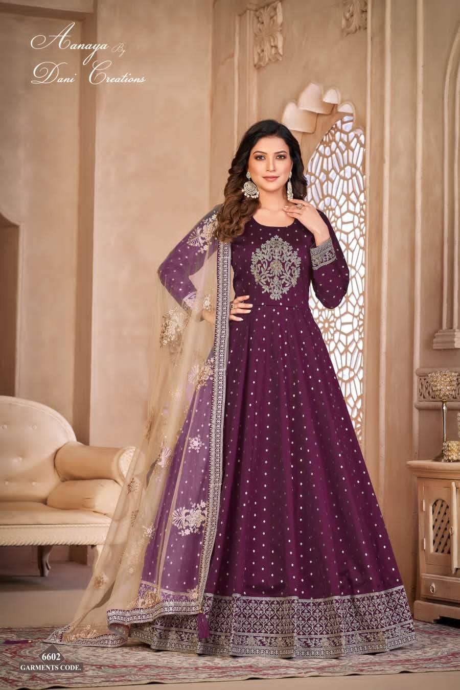 Aanaya Vol 166 Designer Anarkali Style Partywear Dress Exporter view 3