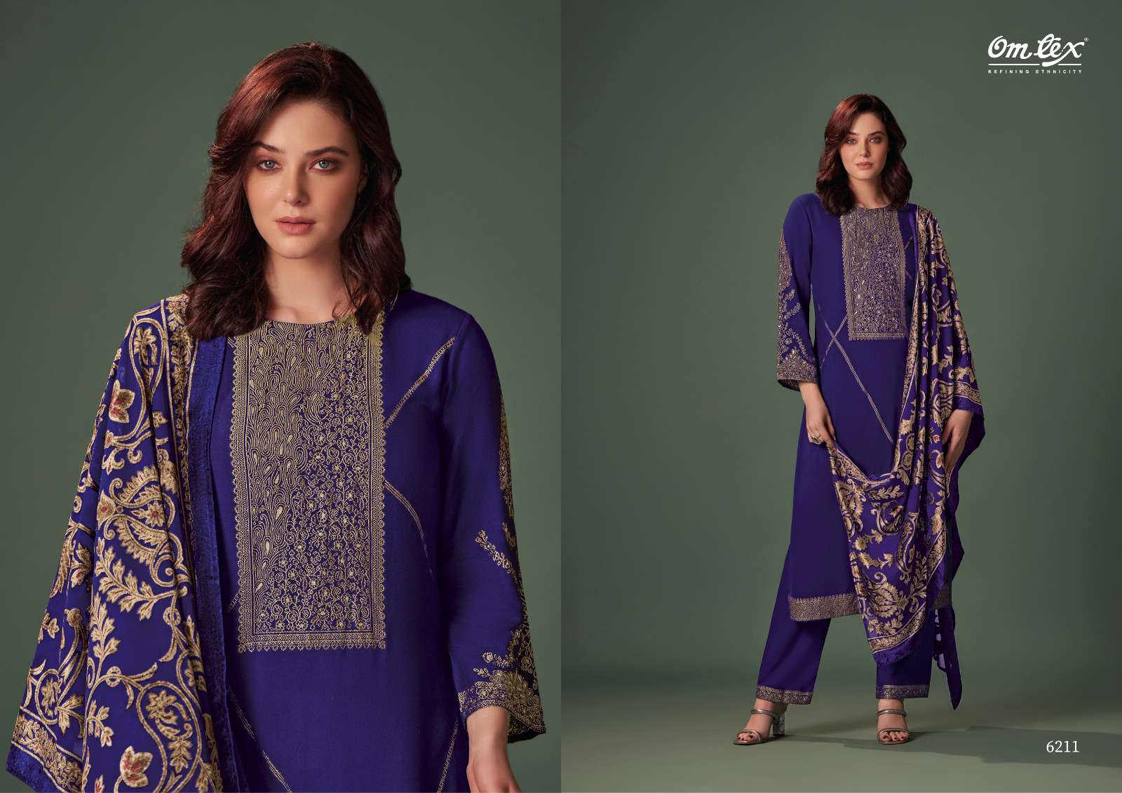Omtex Anavila Designer Pashmina Jacquard Suit New Designs view 2