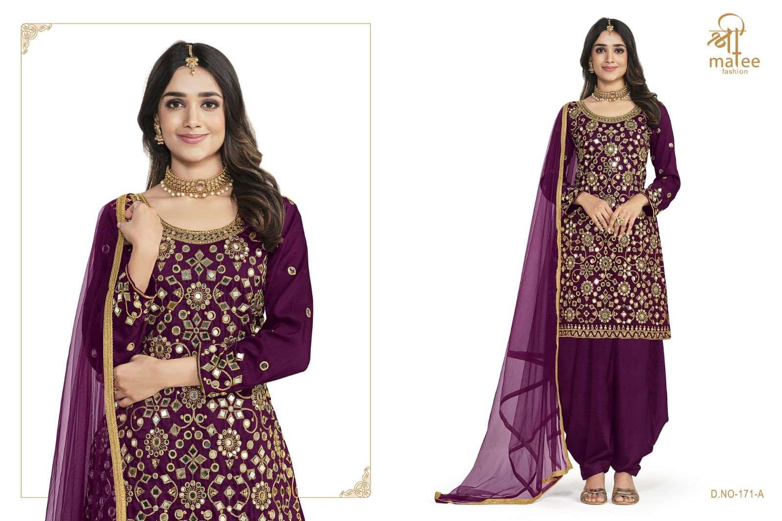 Shreematee Mirror Vol 12 171 Colors Designer Work Party Wear Salwar Suit Exporter view 5