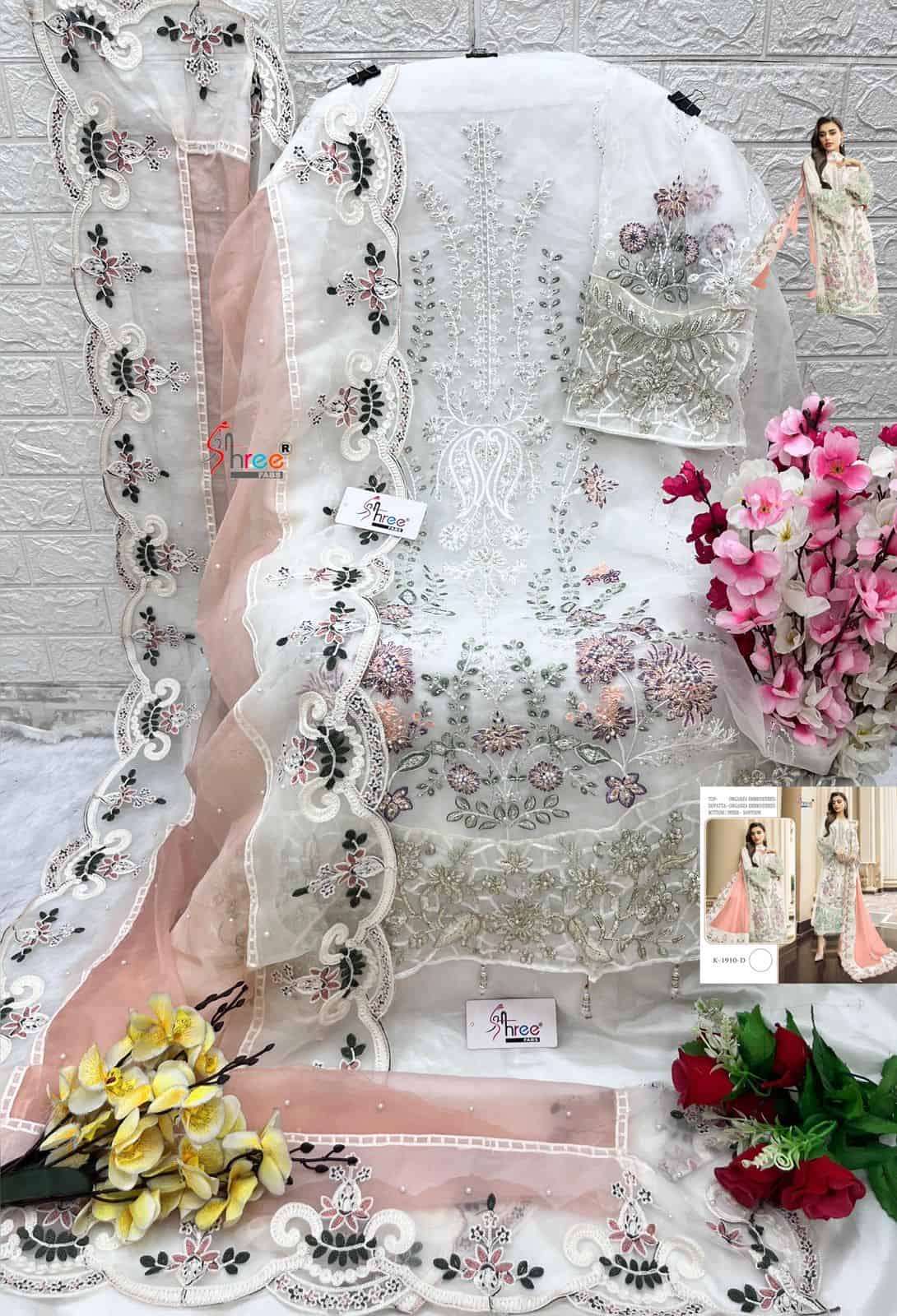 Shree Fabs K 1910 Colors Festive Wear Style Latest New Designer Pakistani Suit Wholesalers view 3