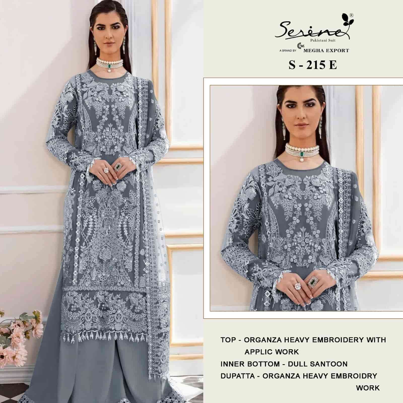 Serine S-215 E Organza Embroidered Suit view 3