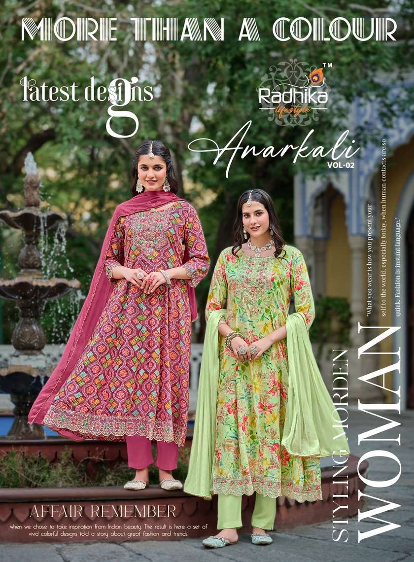 Radhika Lifestyle Anarkali Vol 1 Readymade Anarkali Designs 3 Piece view 7