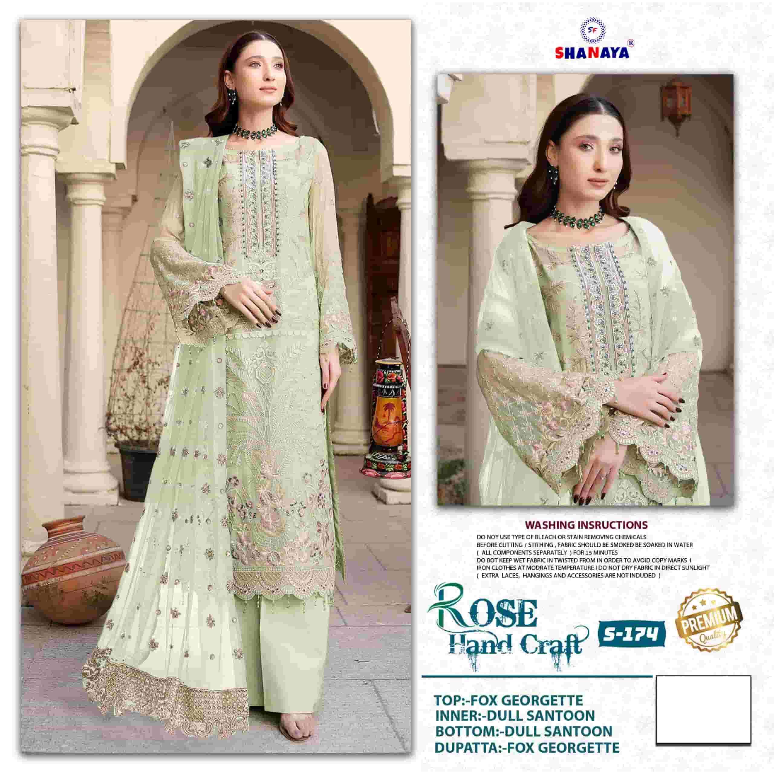 Shanaya S 174 Festive Wear Style Designer Georgette Suit Exporter view 3