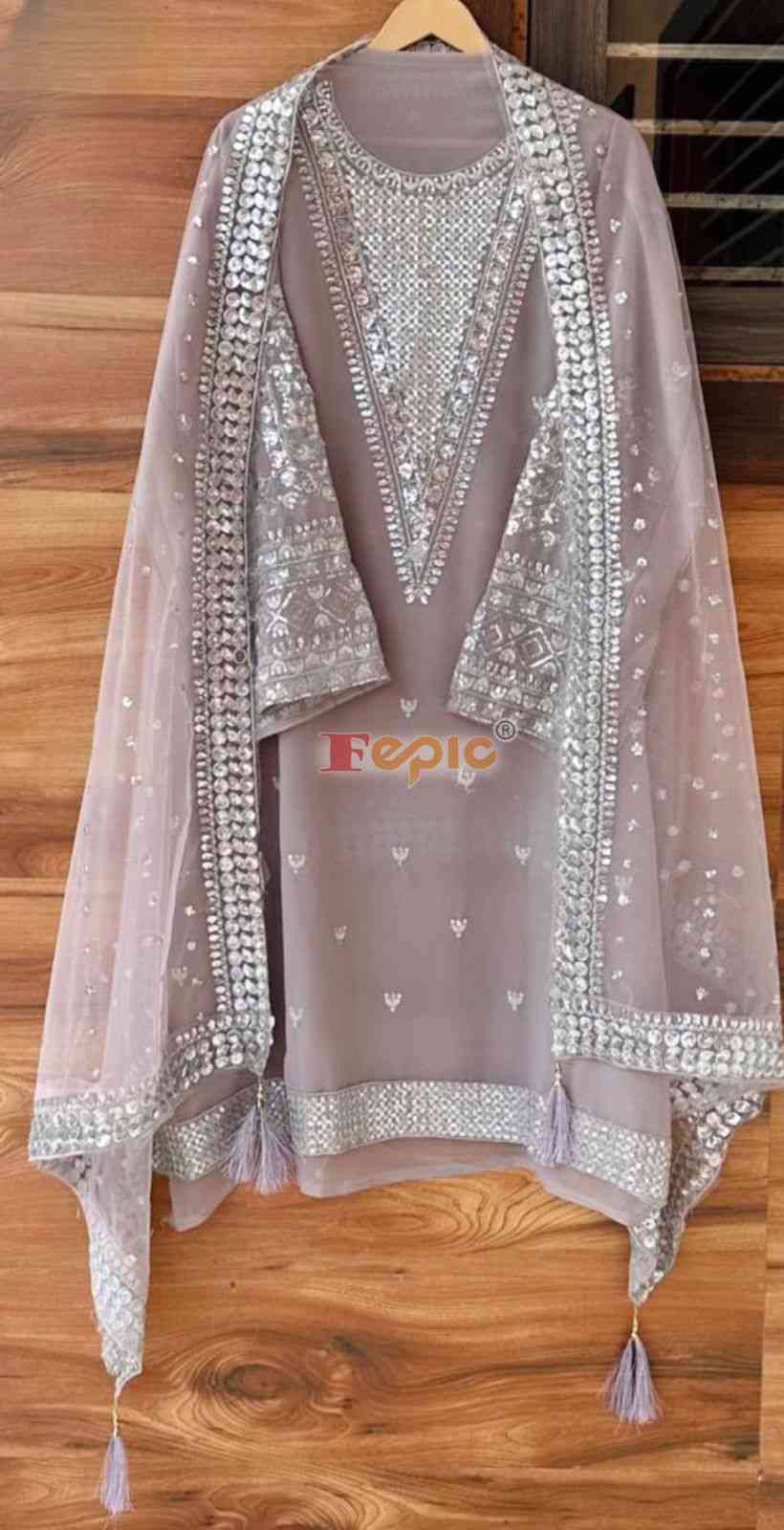 Fepic D 5408 A Partywear Pakistani Suit view 2