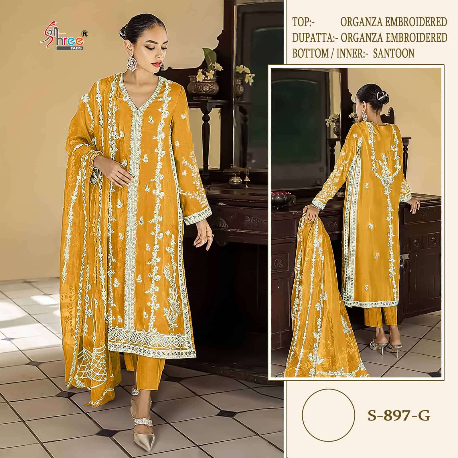 Shree Fabs S 897 Colors Pakistani Style Latest Designer Festive Wear Salwar Suit Exporter view 4