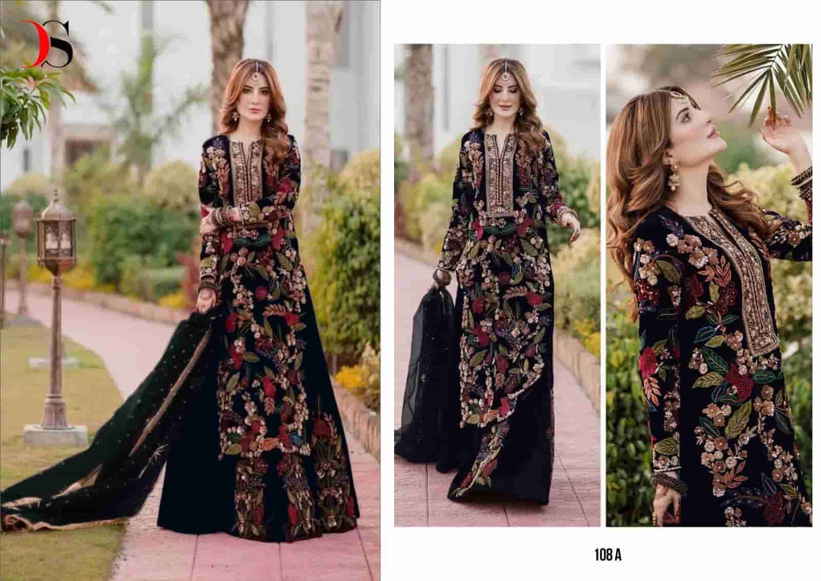 Deepsy D 108 A Pakistani Party Wear Style Designer Velvet Suit Exporter