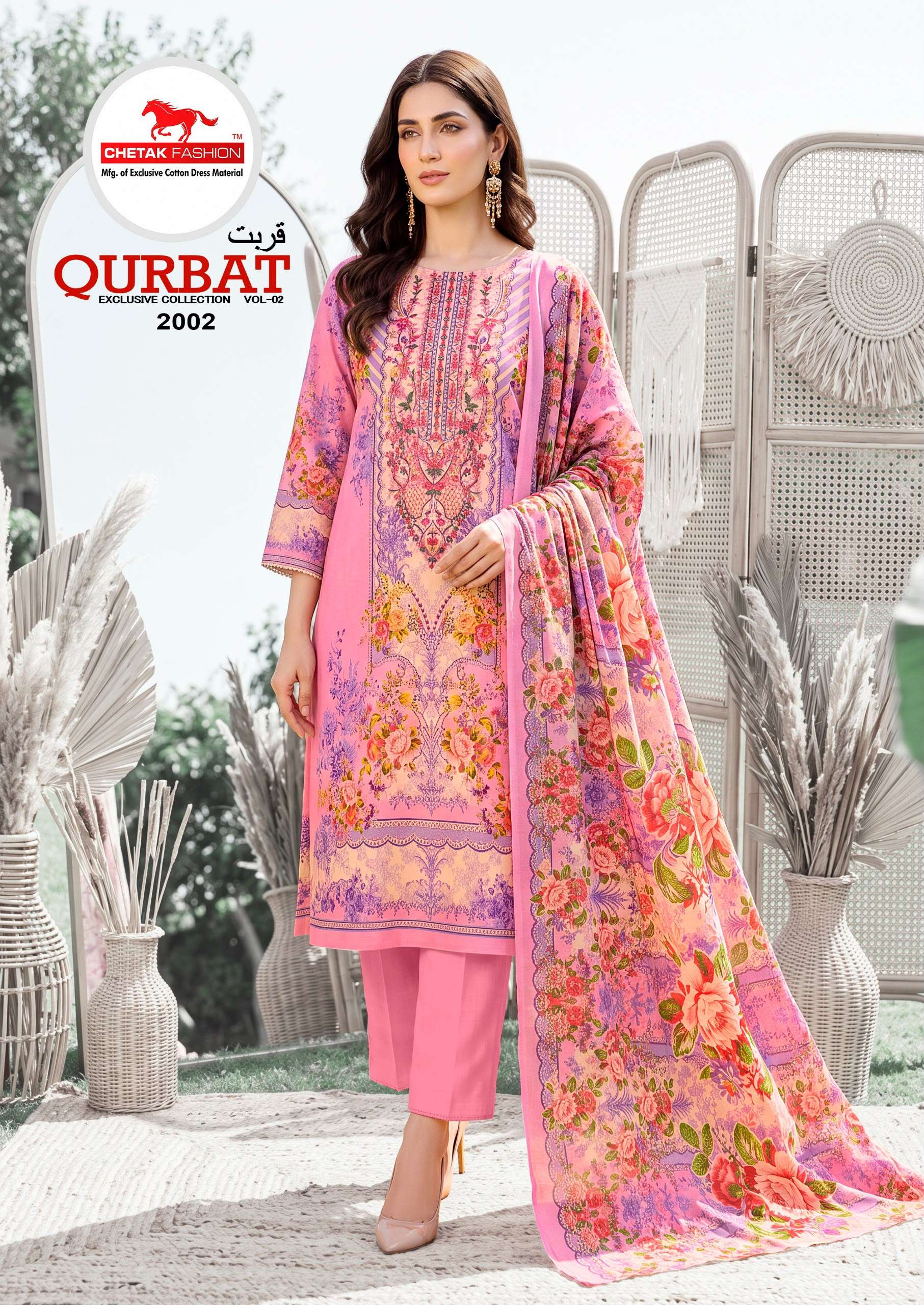 Chetak Fashion Qurbat Vol 2 Fancy Cotton Dress Material Catalog view 7