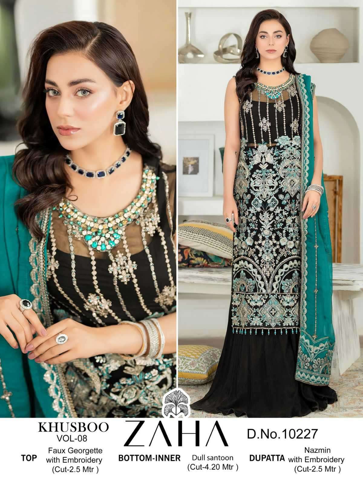 Zaha Khushbu Vol 8 Wedding Wear Designer Pakistani Dress Online view 7