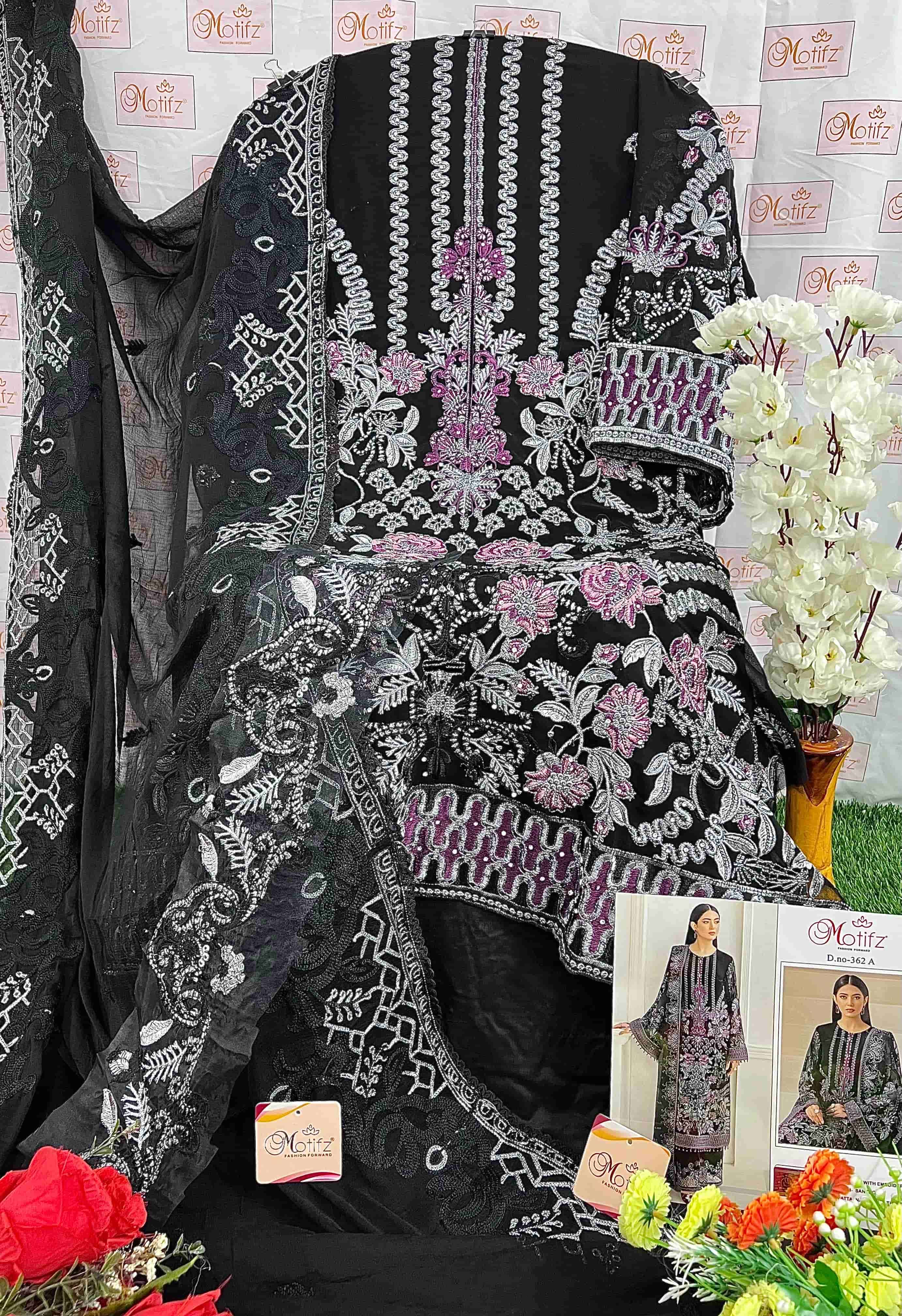 Motifz 362 Colors Heavy Designer Style Party Wear Salwar Suit Online Wholesalers view 9
