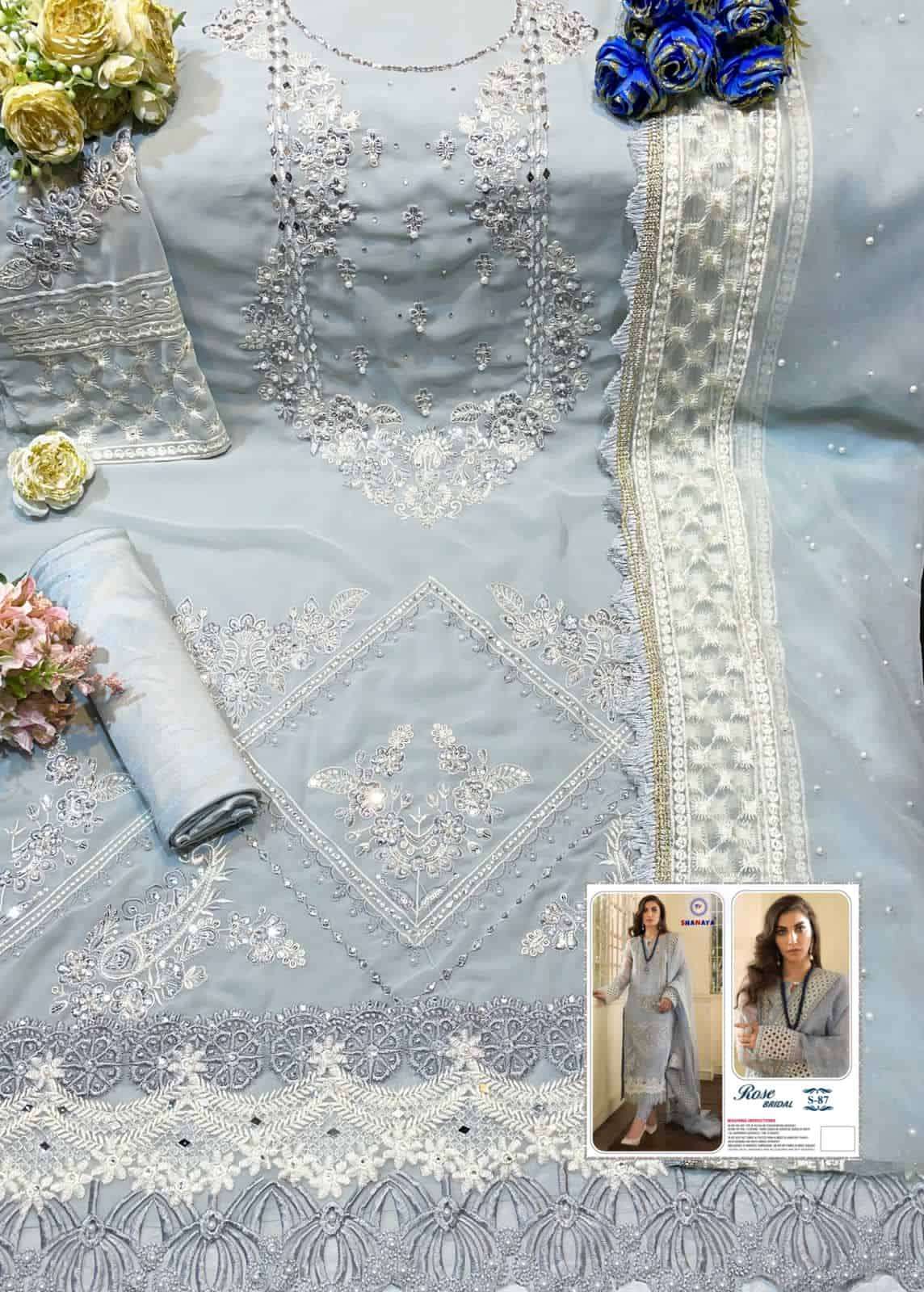 Shanaya Rose Bridel S 87 Edition Pakistani Style Heavy Designer Salwar Suit Wholesalers view 8
