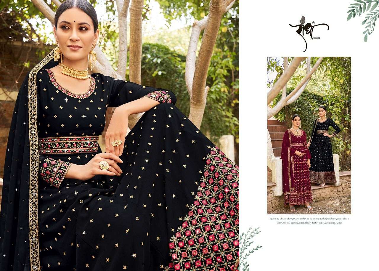 Radha Trends Floral Anarkali Suit view 3