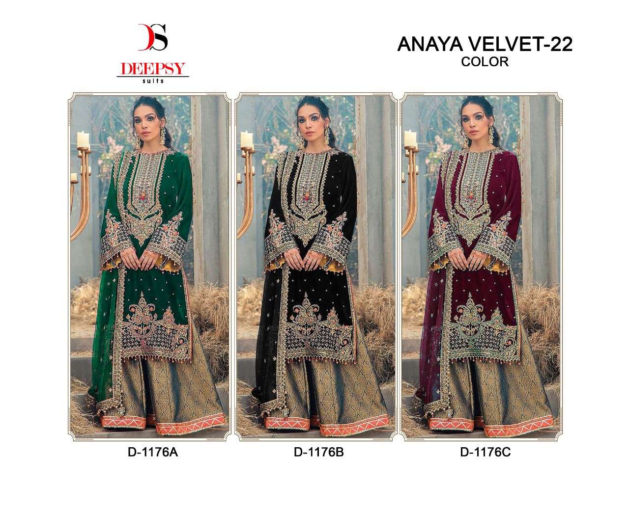 Deepsy D 1776 Colors Velvet Designer Pakistani Suit view 5