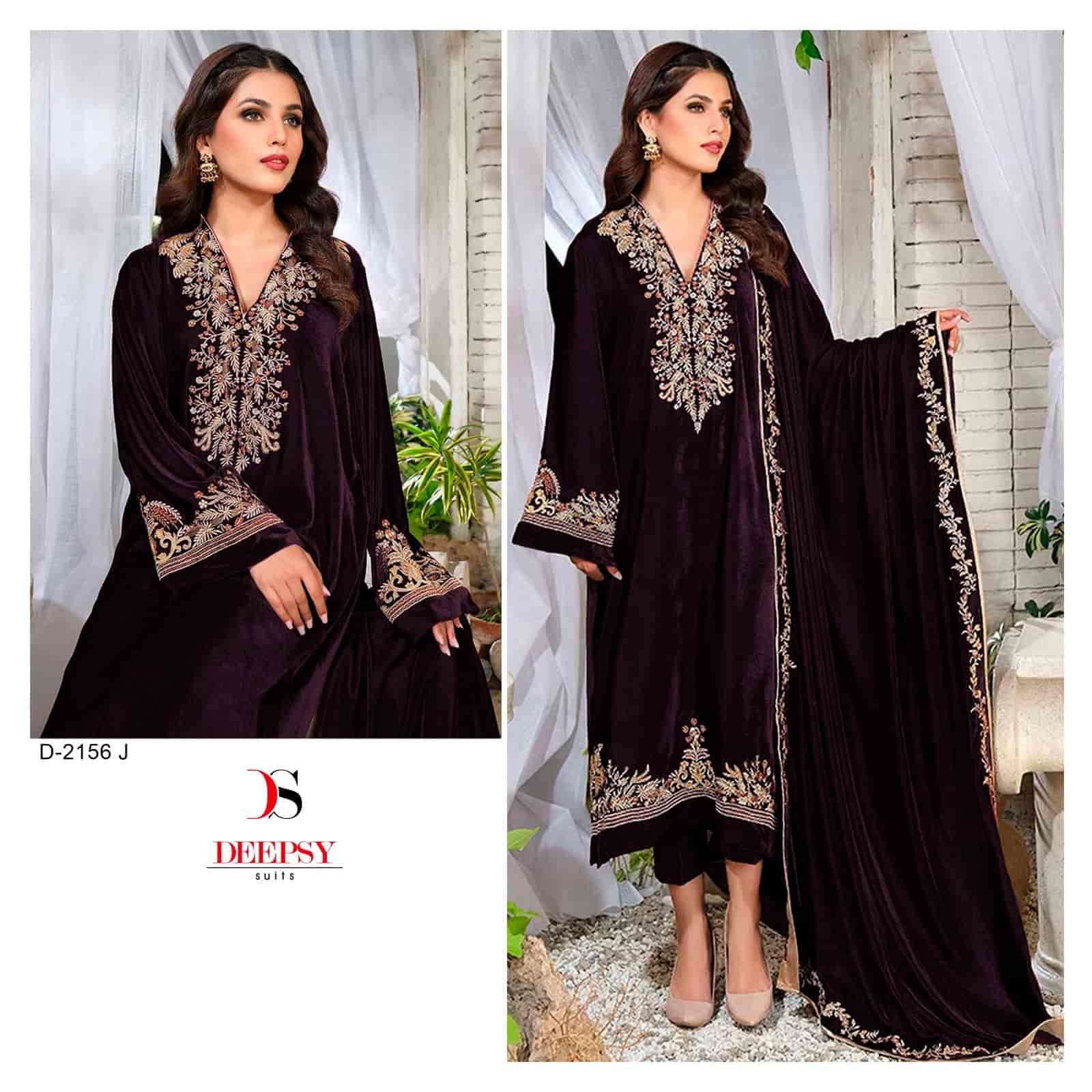 Deepsy D 2156 J Festive Wear Style Designer Velvet Salwar Kameez Exporter
