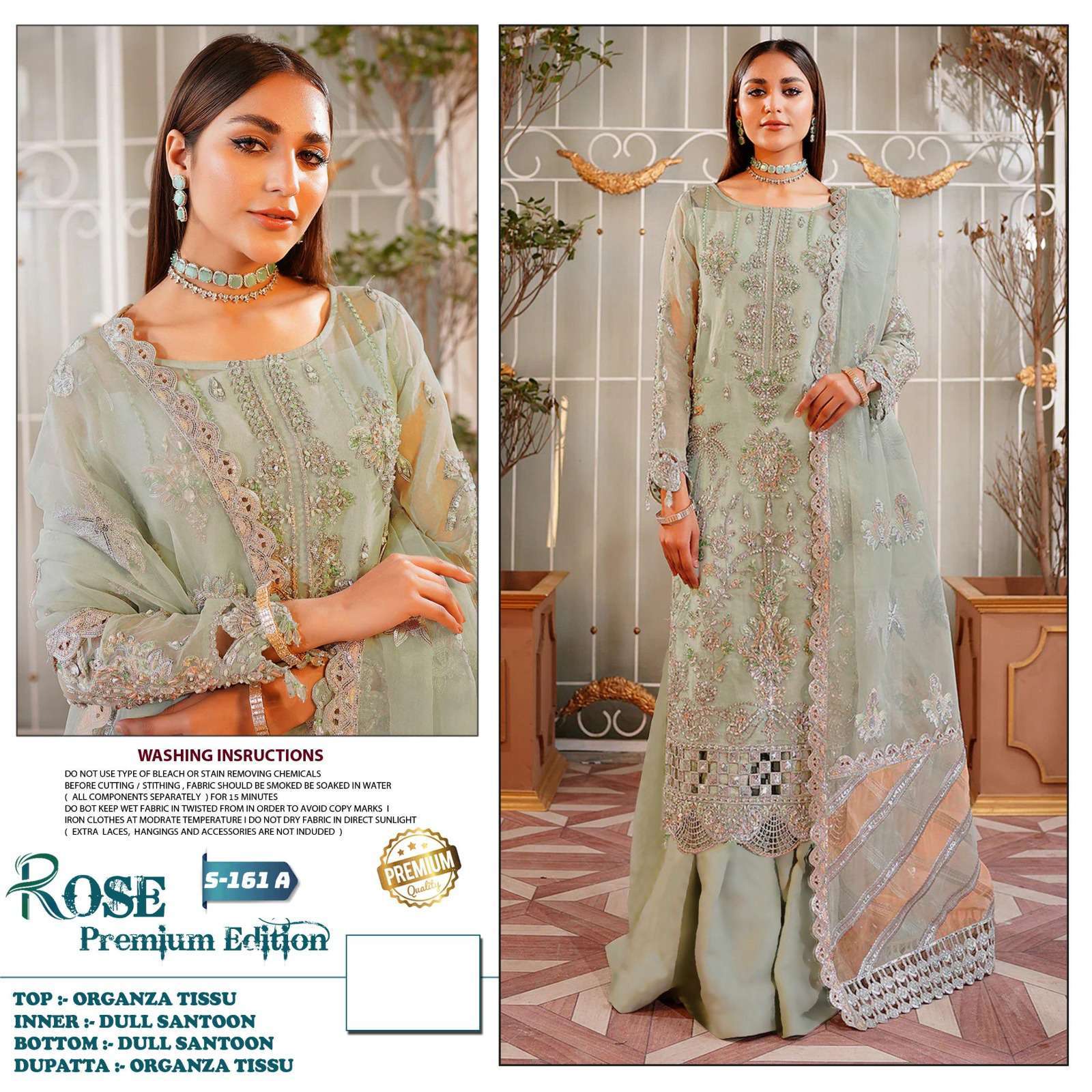 Shanaya Rose Premium Edition S 161 Colors Pakistani Organza Designer Suit view 10