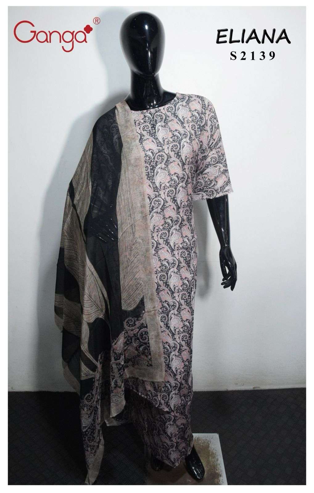 Ganga Eliana Digital Print Pashmina Branded Winter Suits view 10