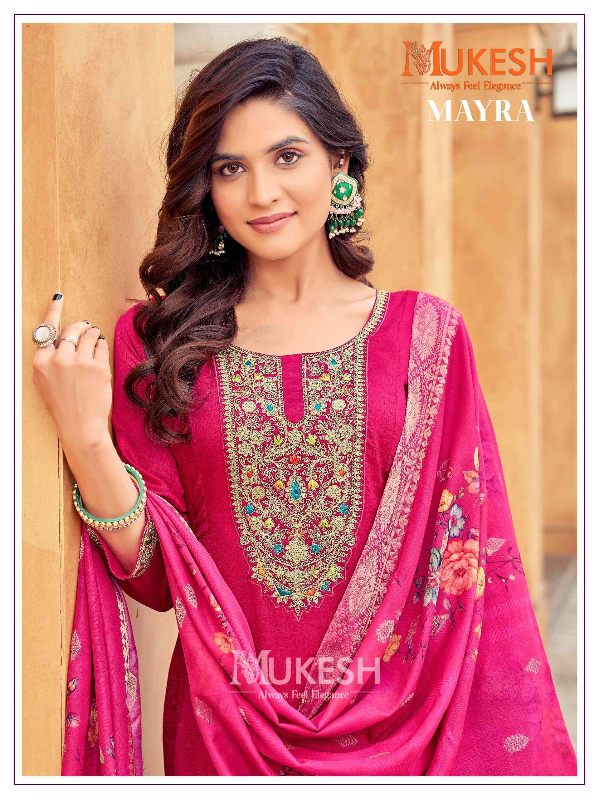 Mukesh Mayra Fancy Anarkali Kurti Bottom Dupatta Set view 6