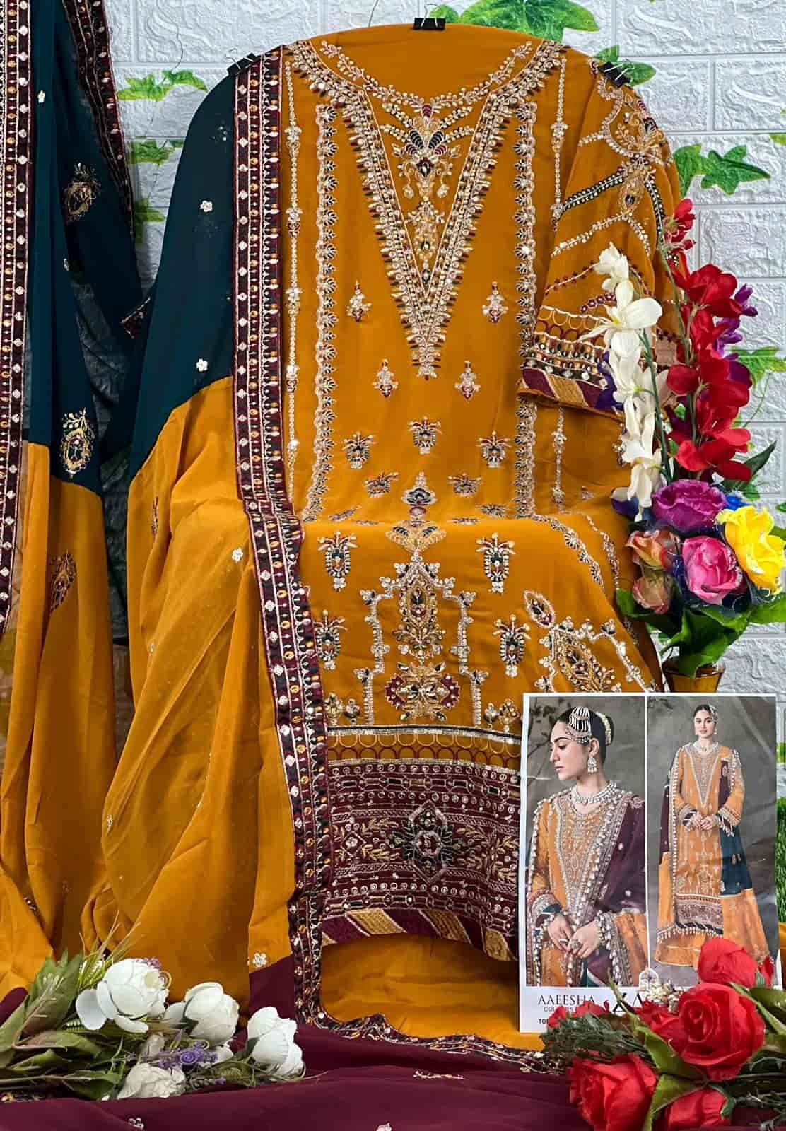 Zaha Aaeesha Vol 1 10112 Colors Pakistani Wadding Wear Suit view 2