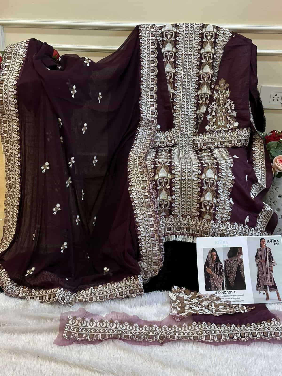 Johra Tex 131 Colors Exclusive Heavy Designer Style Pakistani Salwar Suit Wholesalers view 10