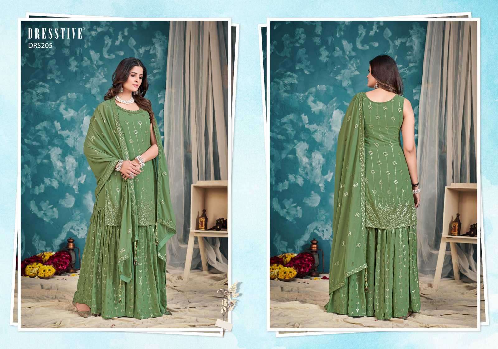 Dresstive Seher Designer Wedding Wear Gharara Dress Online view 10