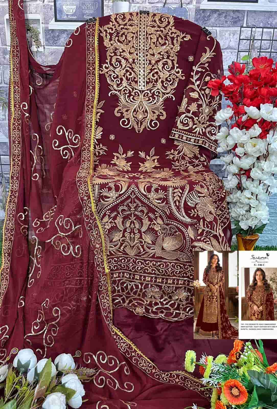 Serine S 146 Colors Pakistani Heavy Designer Wedding Wear Suit view 8