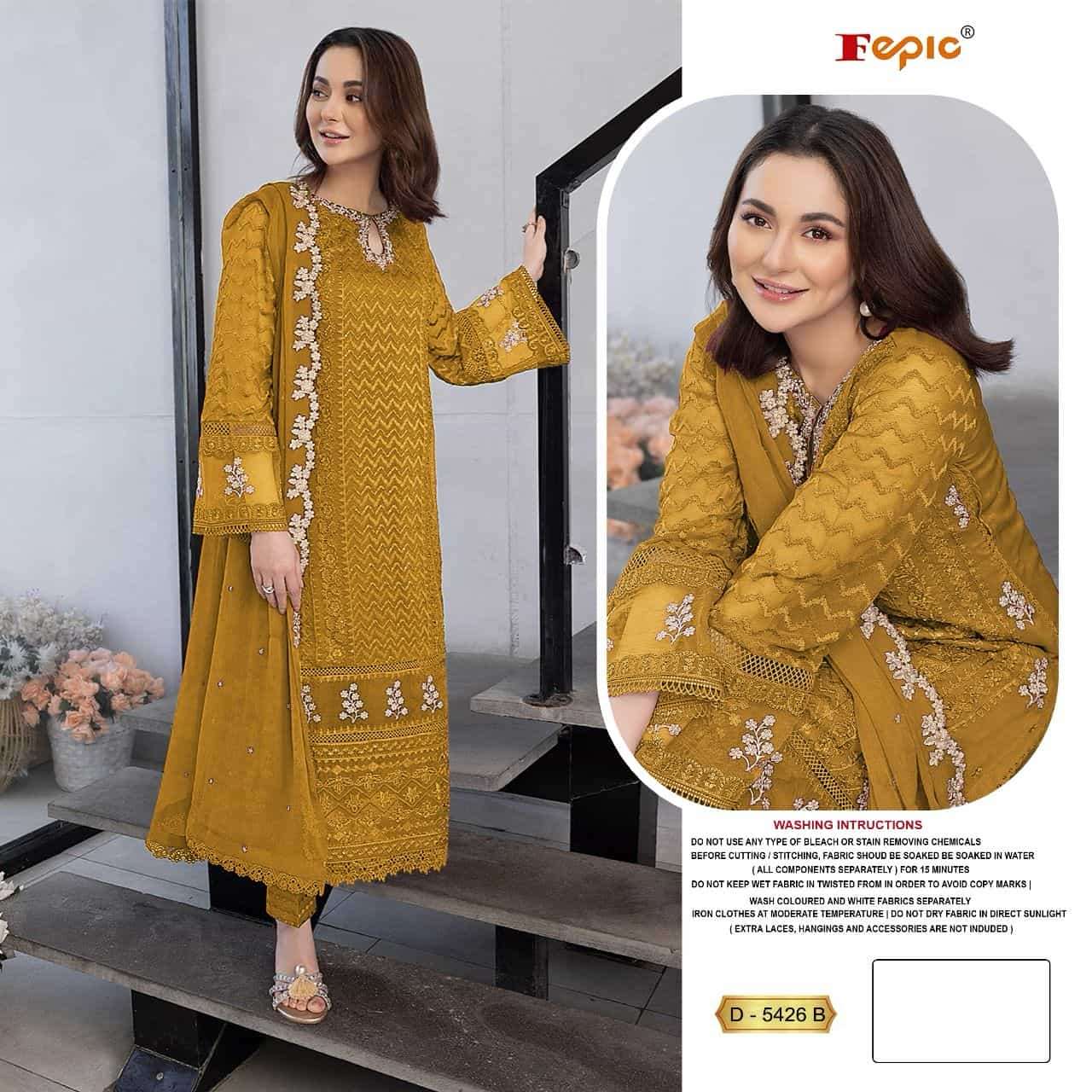 Fepic Rosemeen Embroidered Georgette Salwar Suit