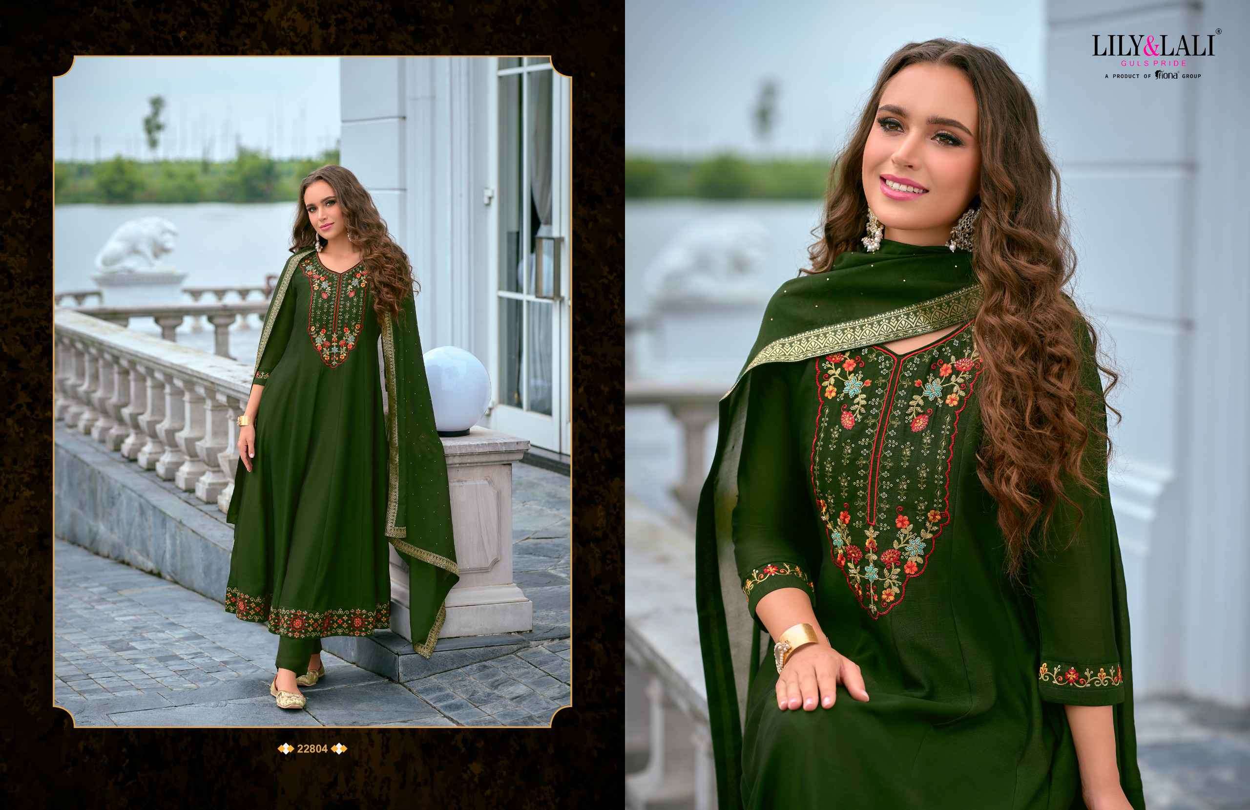 Lily And Lali Bibbojaan Vol 2 Premium Designs Anarkali Style 3 Piece view 16