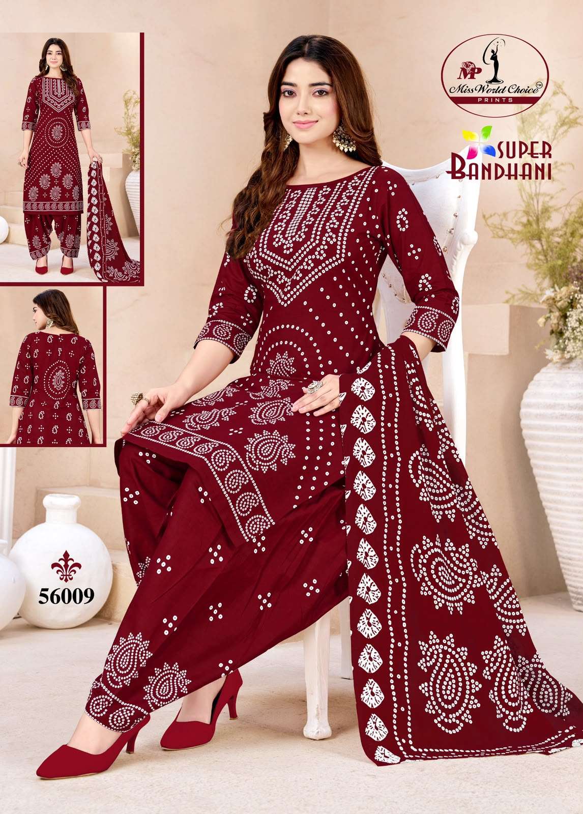Miss World Choice Super Bandhani Vol 56 Pure Cotton Bandhani Suit view 10