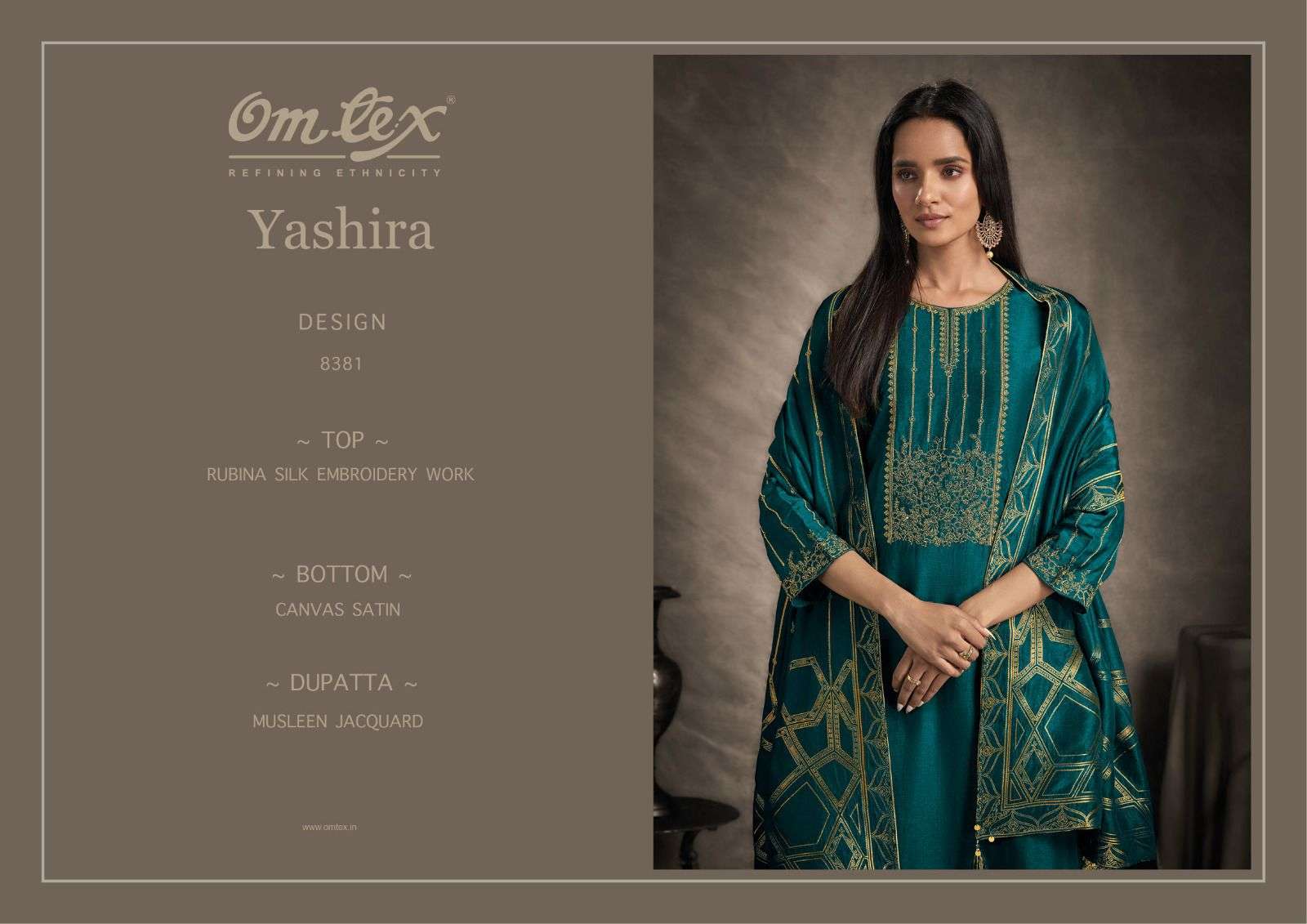 Omtex Yashira Partywear Style Exclusive Designer Suit Collection view 4