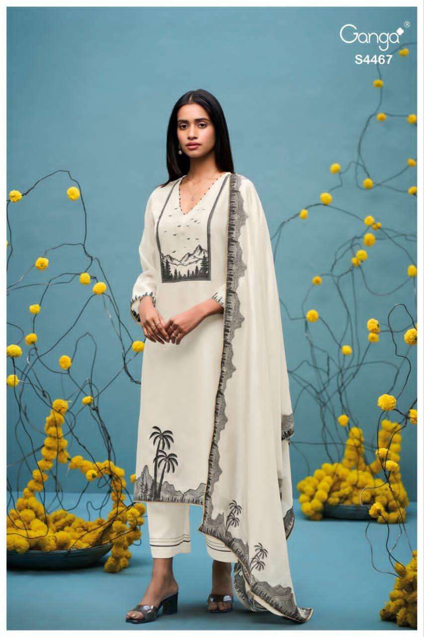 Ganga Fashion Helina Woven Silk Salwar Suit view 2
