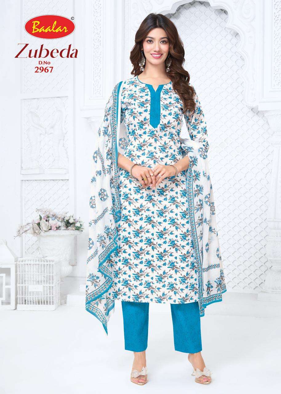 Baalar Zubeda Vol 29 Pure Cotton Unstitch Suit Catalog view 13