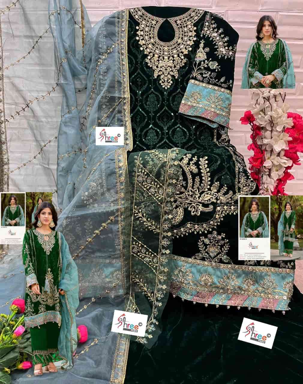 Shree Fabs K 5259 Colors Pakistani Style Heavy Embroidered Winter Wear Collection view 7