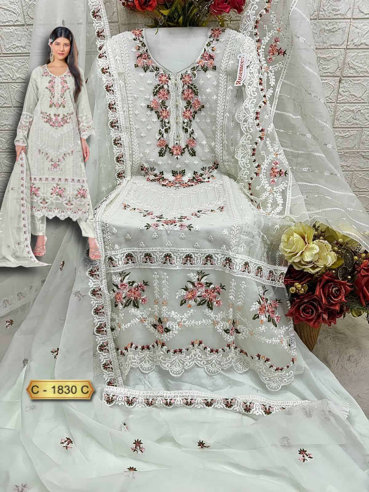 Fepic C 1830 C Exclusive Latest Embroidered Designer Pakistani Suit Ensemble view 2