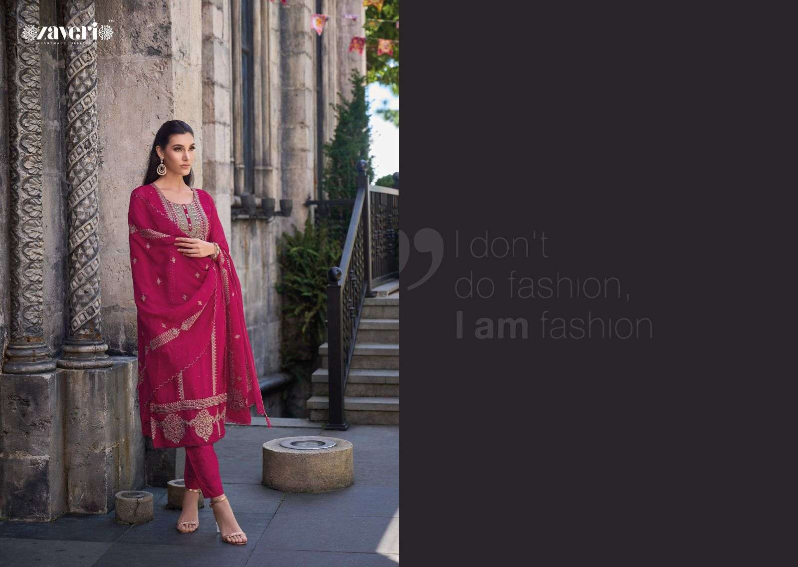 Zaveri Jil-Mil Organza Designer Salwar Suit view 2