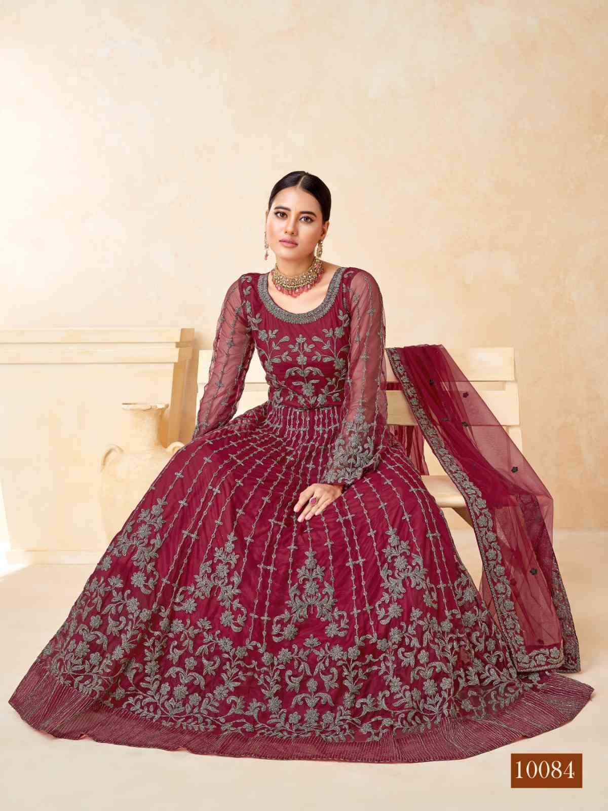 Anjubaa Vol 8 10081 To 10084 Wedding Wear Designer Gown New Collection view 12