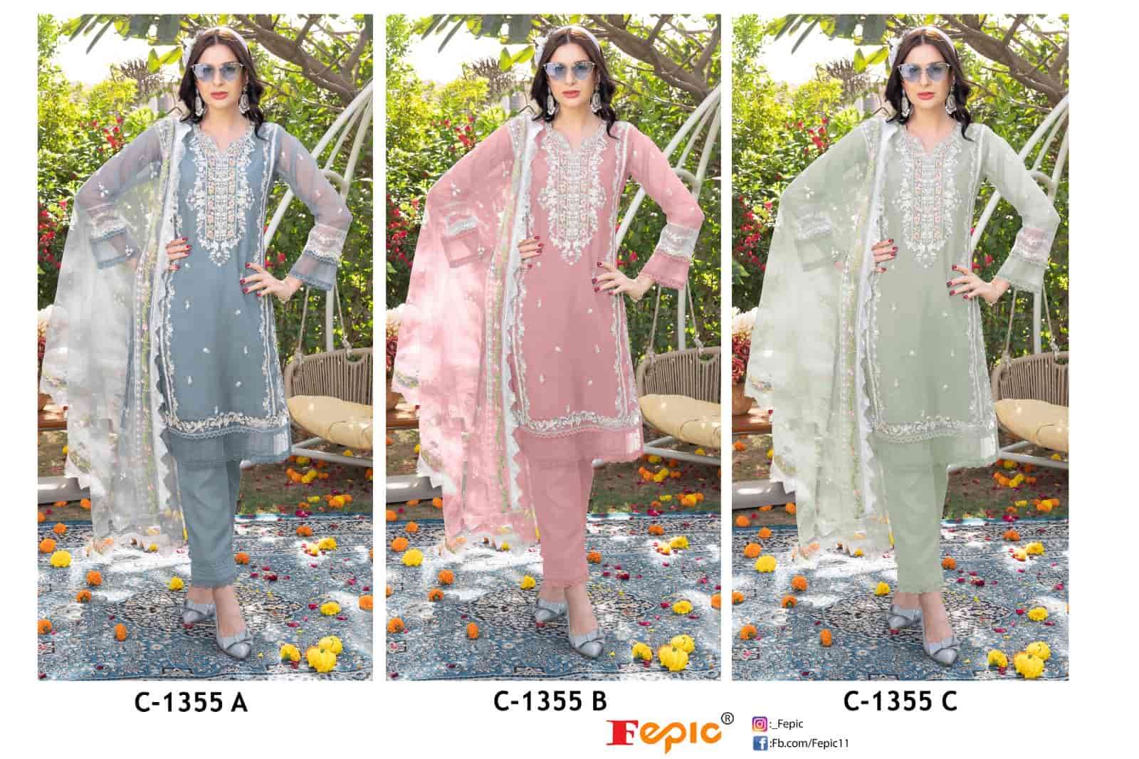 Fepic C 1355 Colors Exclusive Designer Style Pakistani Suit Wholasaler view 7