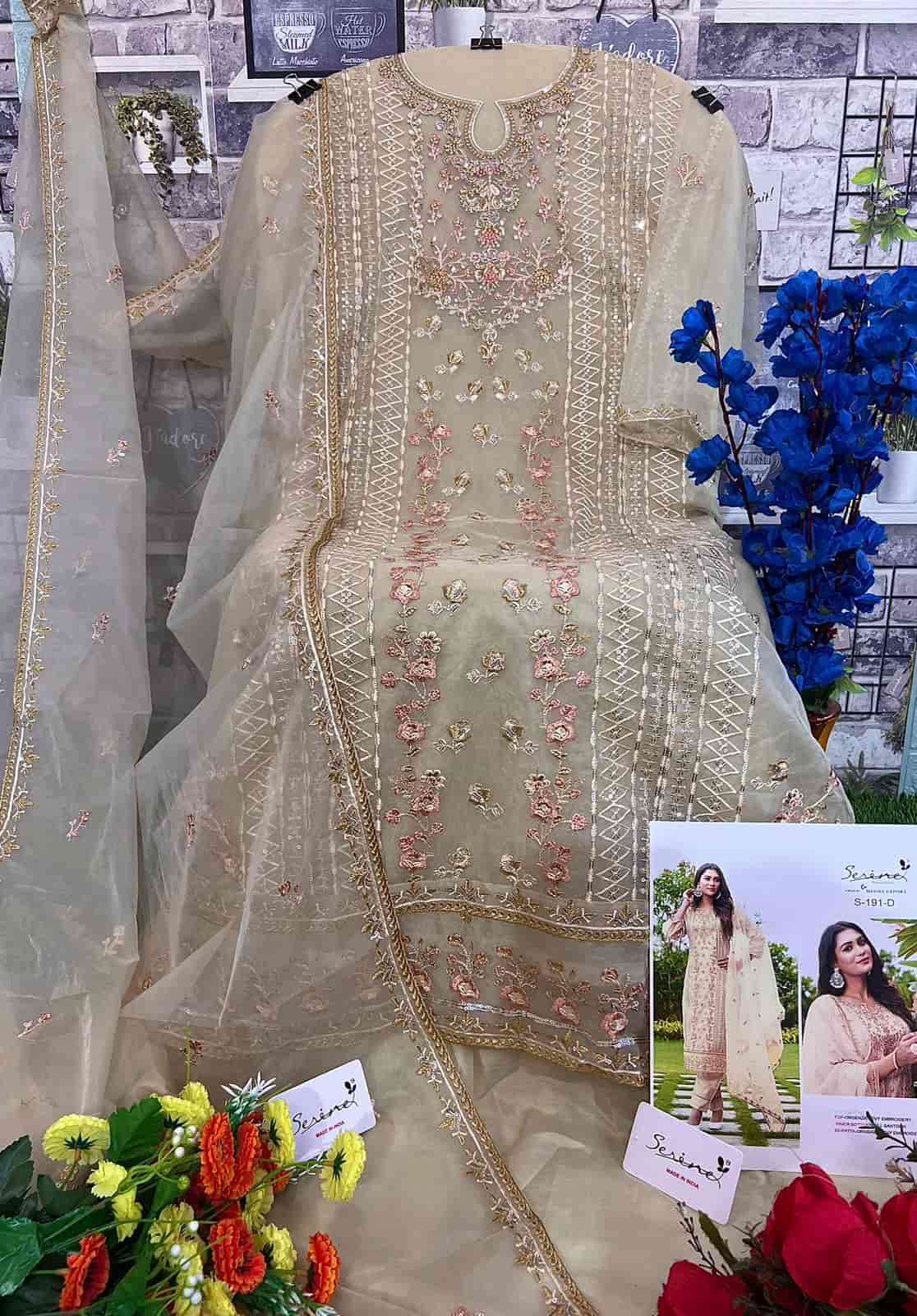 Serine S 191 Colors Festive Wear Style Pakistani New Designs Suit Wholesalers view 8