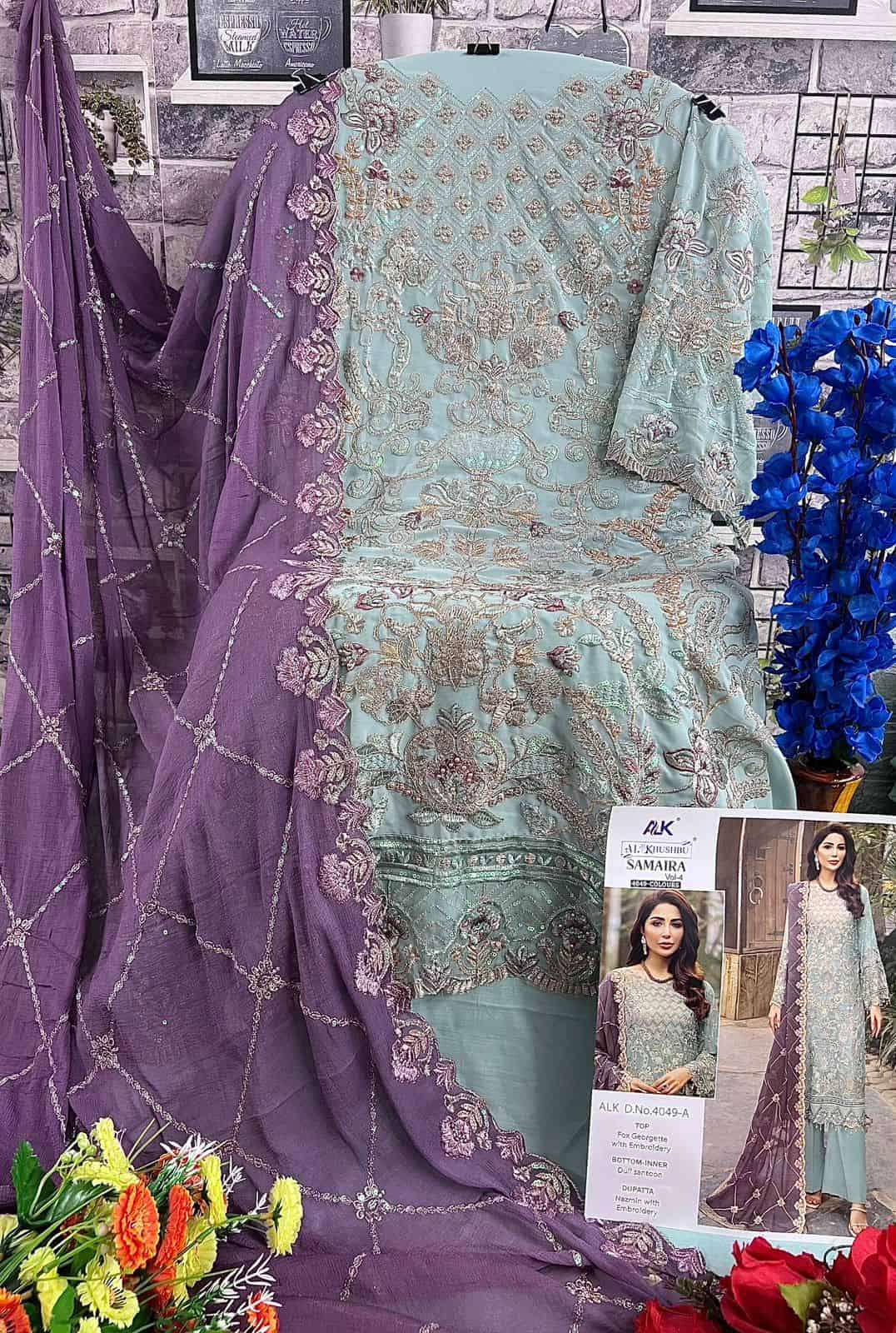 Al Khushbu Samaira Vol 4 Designer Pakistani Suit view 9