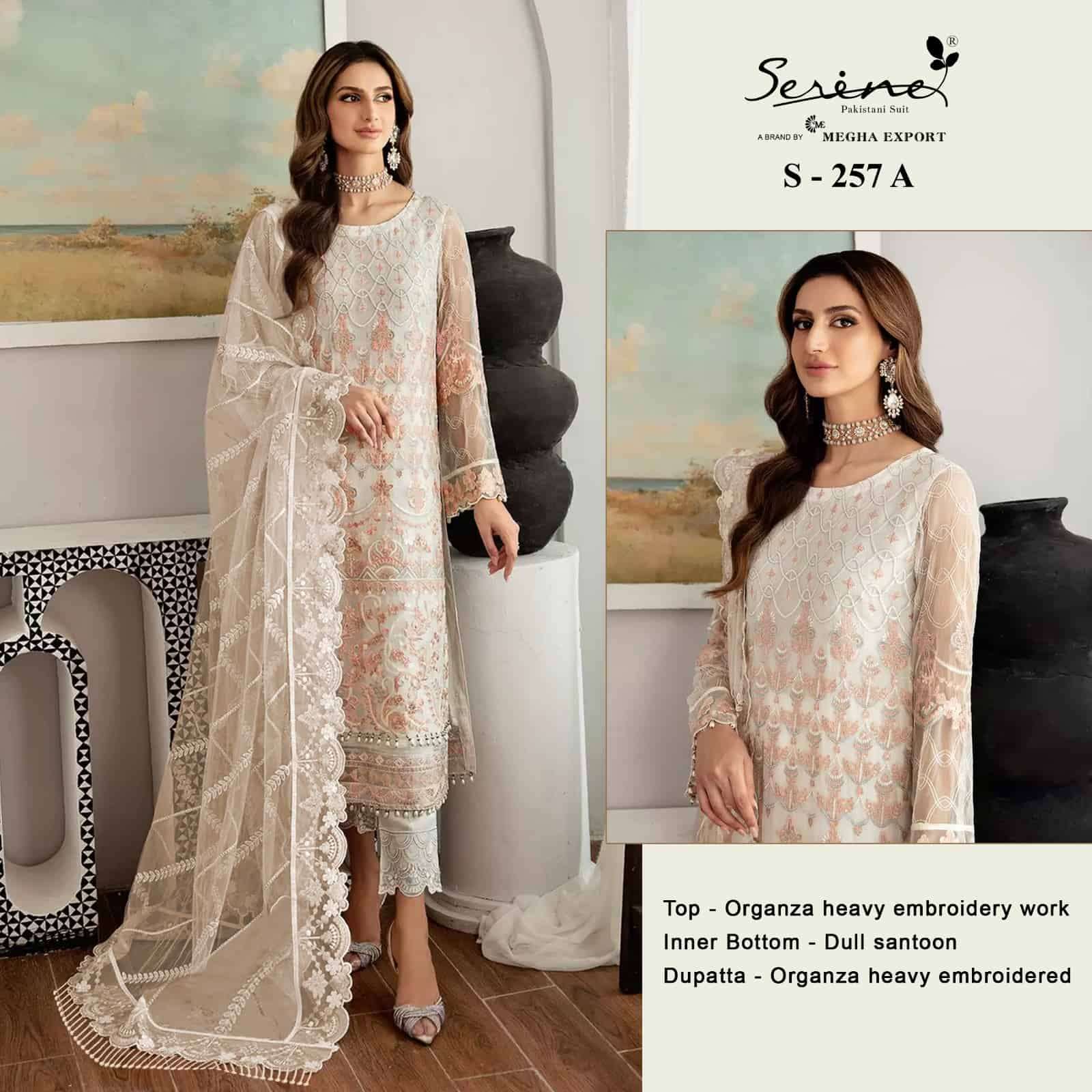 Serine S-257A Heavy Embroidered Dress