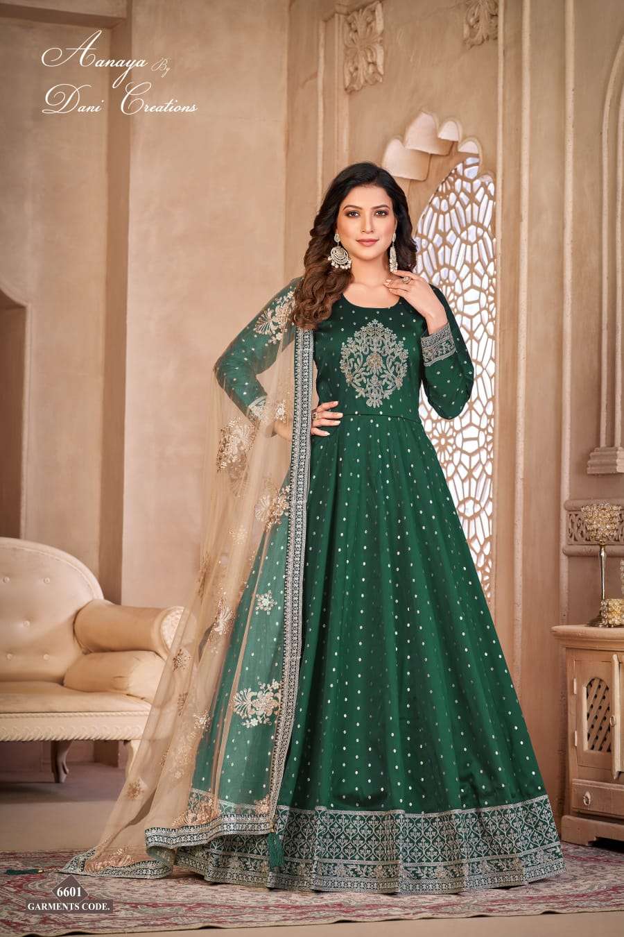 Aanaya Vol 166 Designer Anarkali Style Partywear Dress Exporter view 2