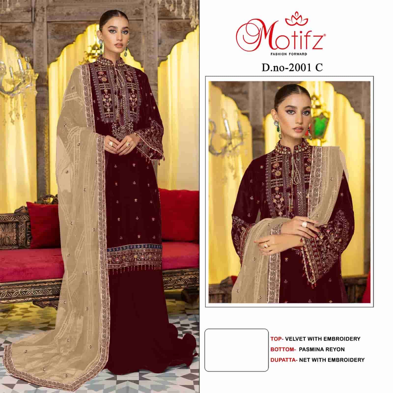 Motifz 2001 Colors Pakistani Wedding Wear Style Designer Suit Wholesalers view 2