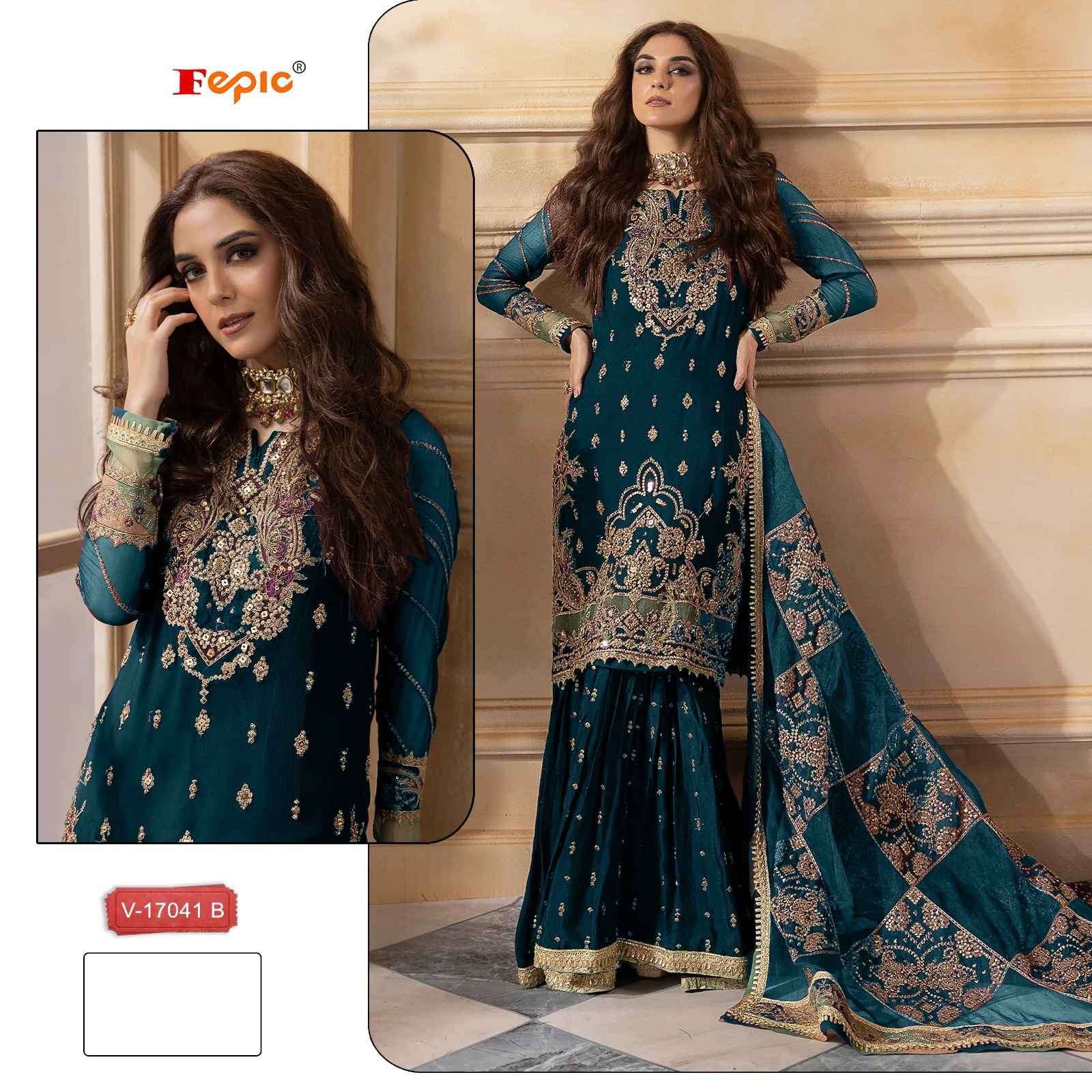 Fepic V 17041 Colors Latest Designer Velvet Suit view 2