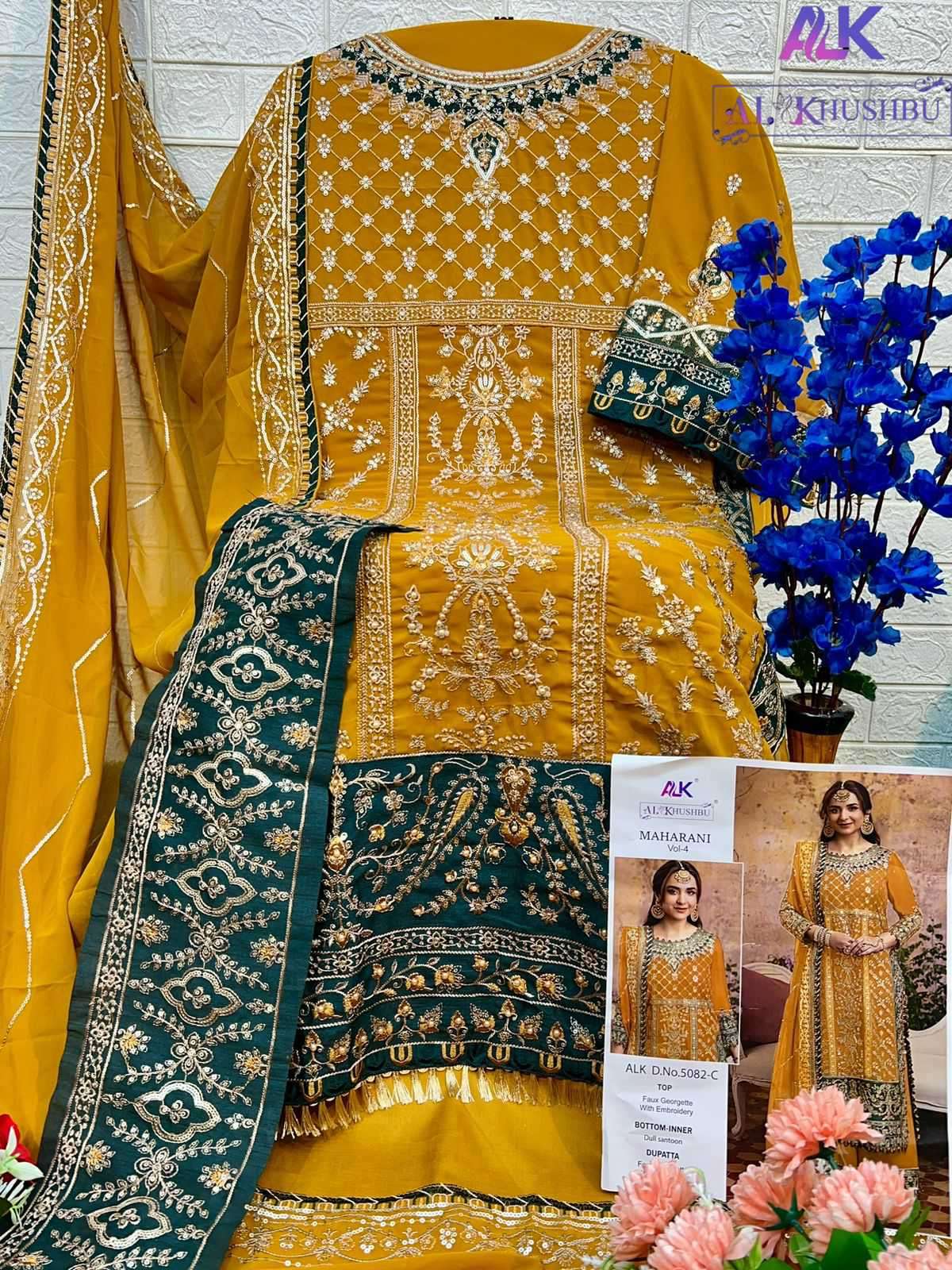 Al Khushbu Maharani Vol 4 5082 Colors Wedding Dress Latest Pakistani Designs view 10