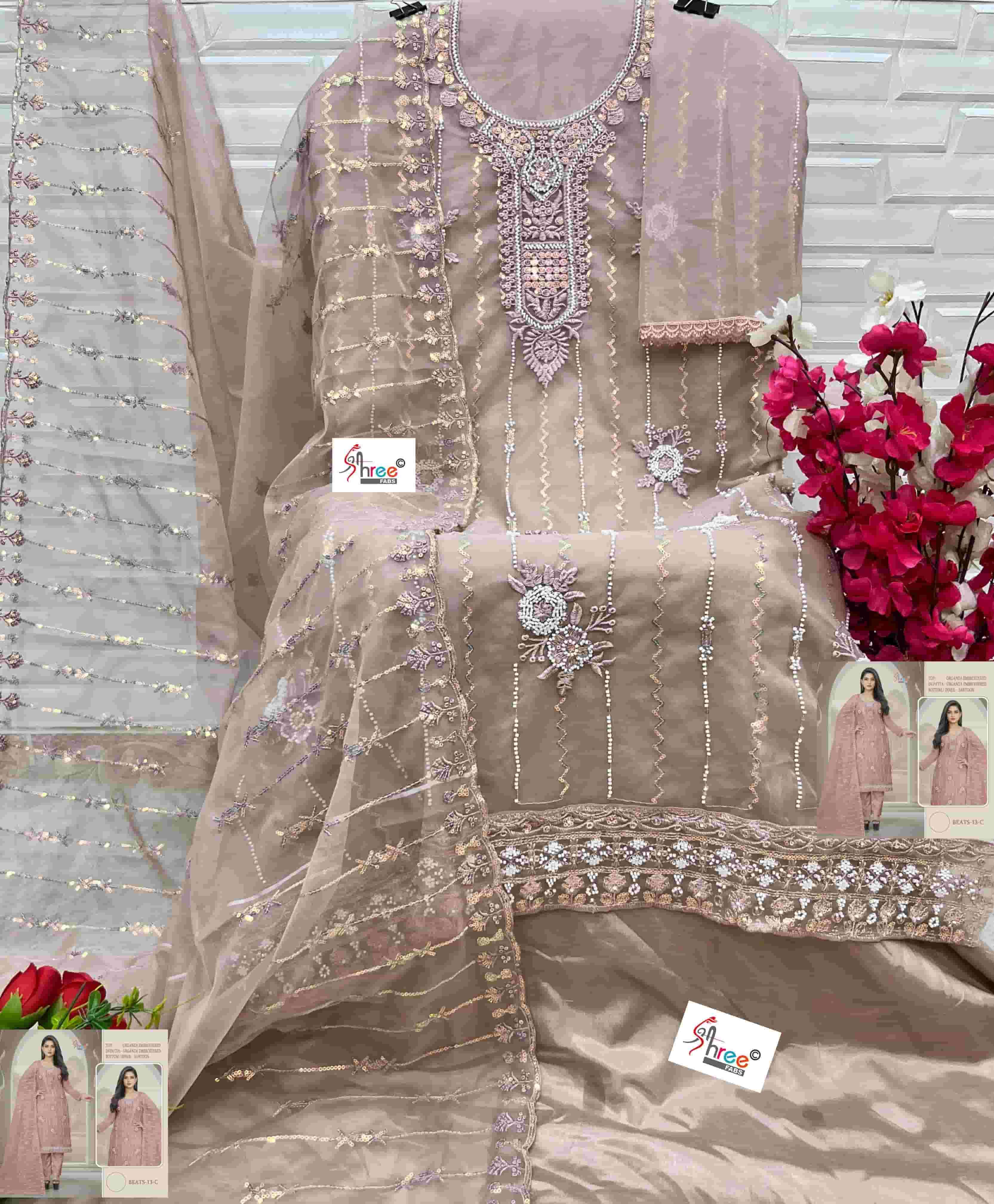 Shree Fabs 13 C Festive Wear Style Designer Embroidered Salwar Suit Ensemble view 2