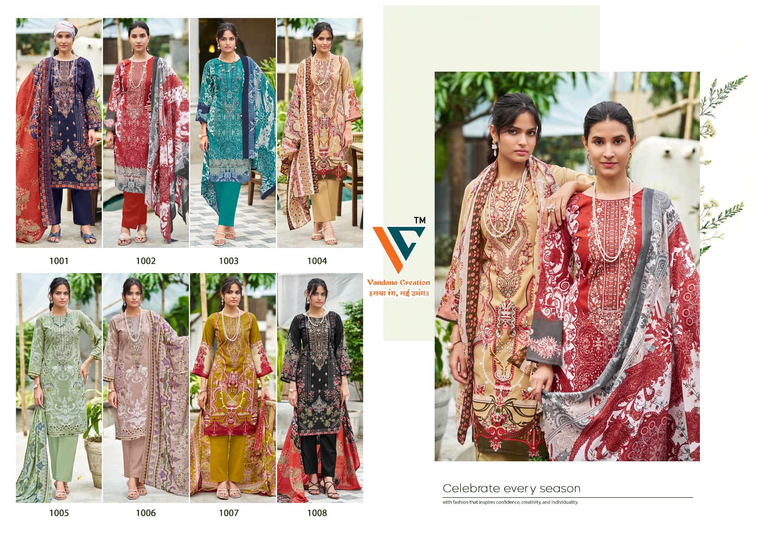 Vandana Fashion Autograph Cotton Dress Material view 11